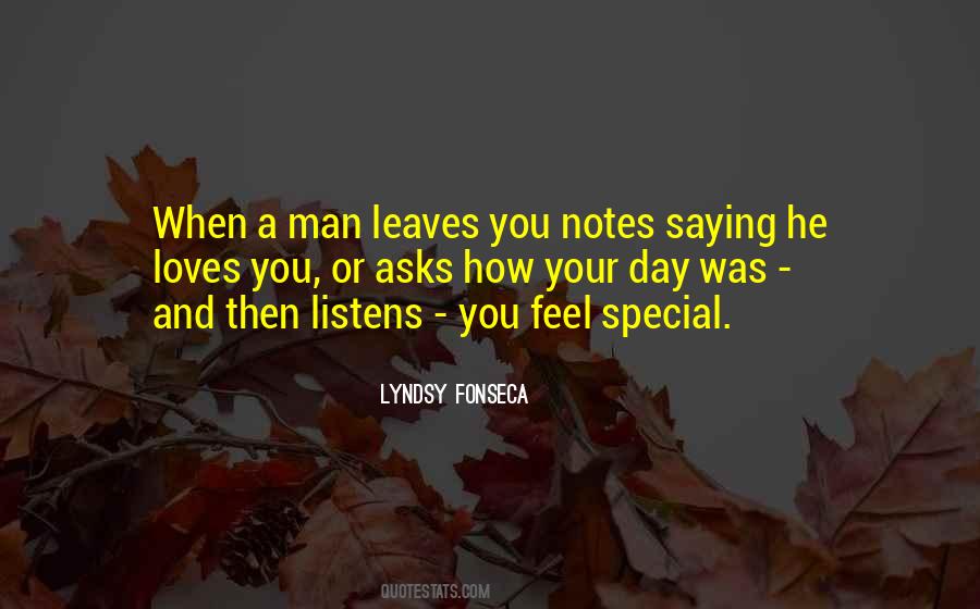 Quotes About Special Man #883713