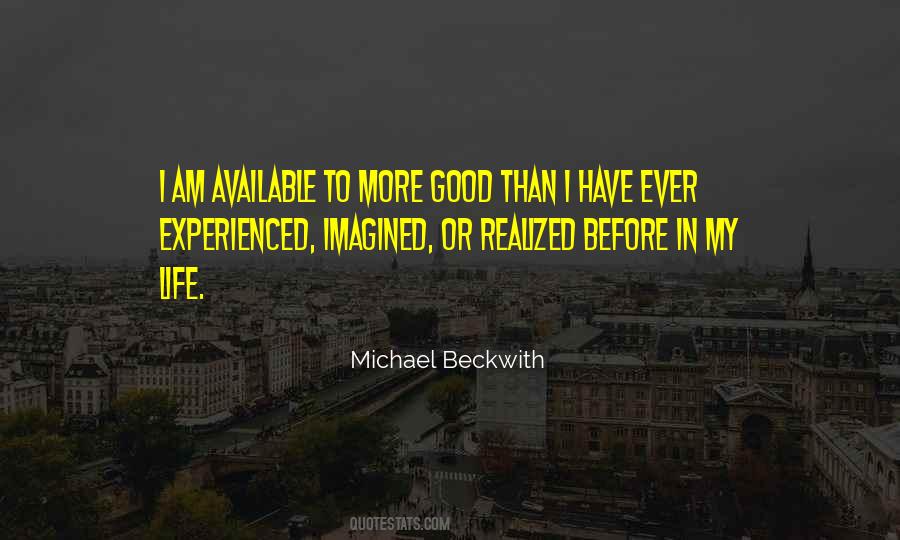 Michael Beckwith Quotes #1524190