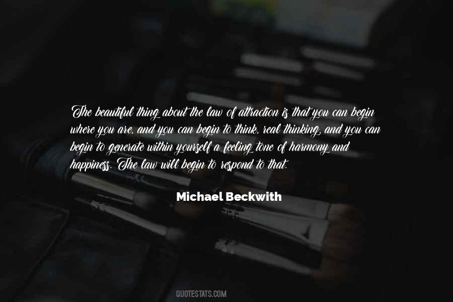 Michael Beckwith Quotes #22773