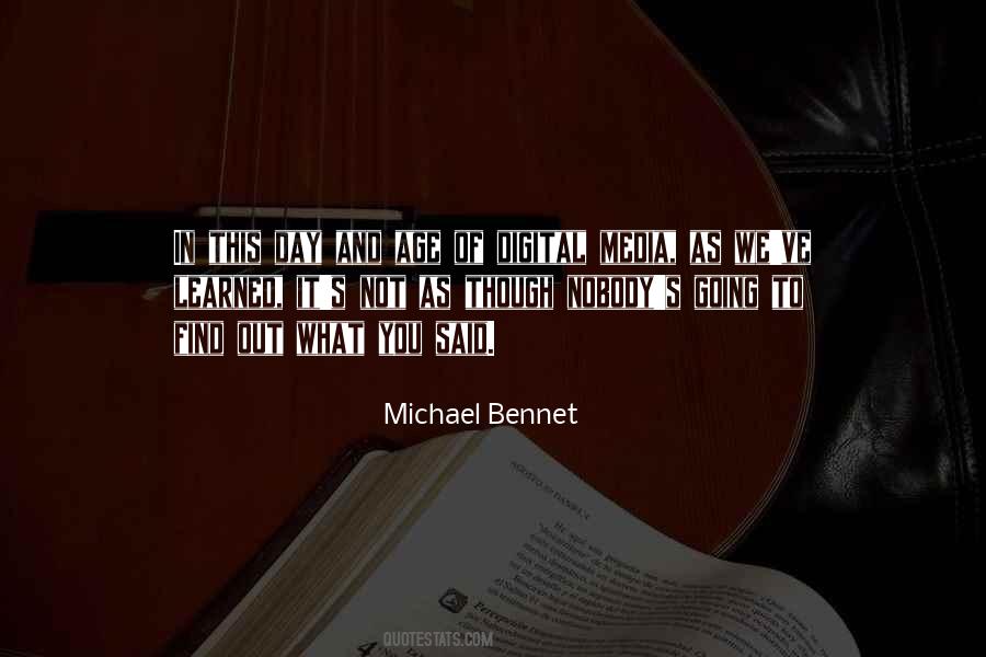Michael Bennet Quotes #130316
