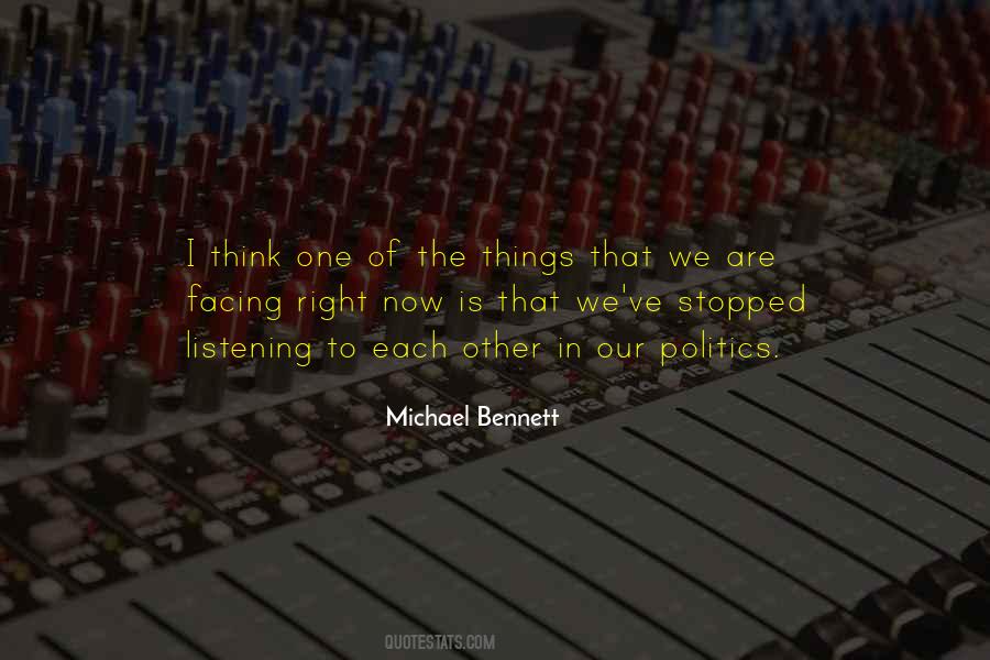 Michael Bennett Quotes #402198