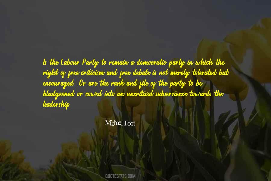 Michael Foot Quotes #784976