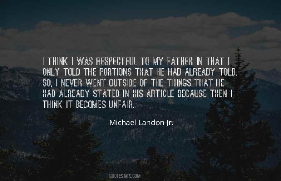 Michael Landon Quotes #1269294
