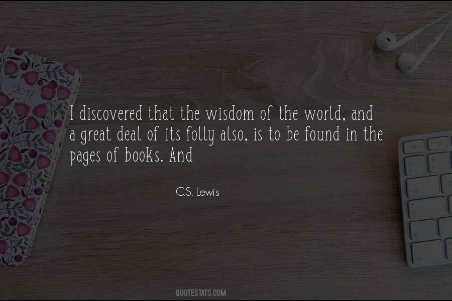 Quotes About The World And Books #336657