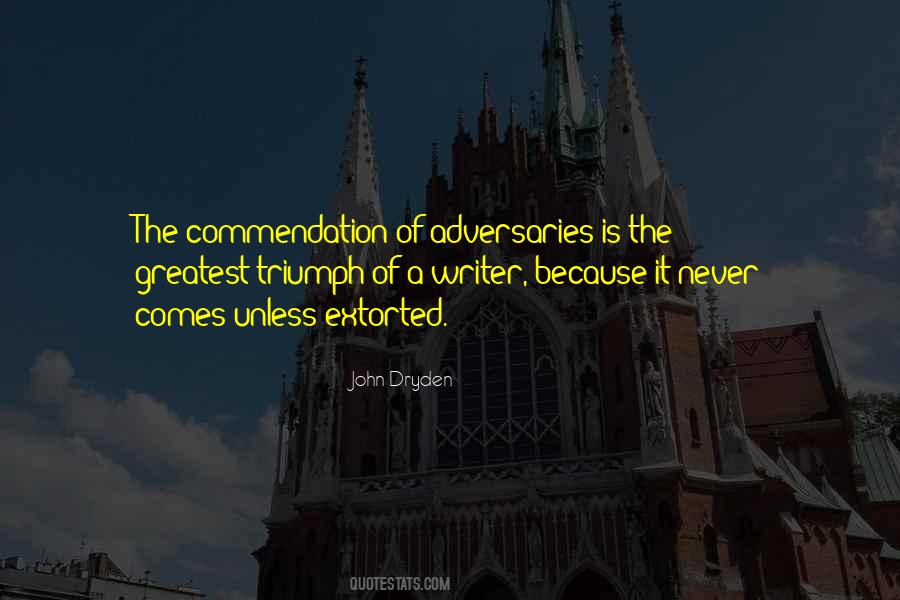 Quotes About Commendation #1182800