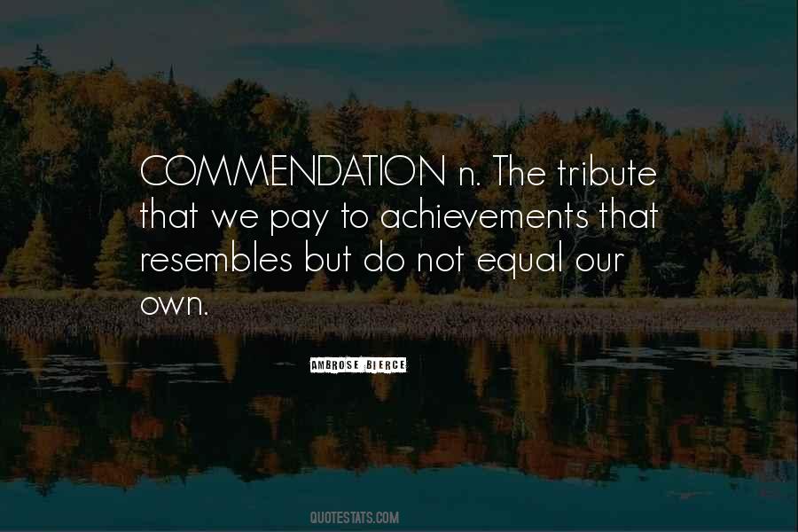 Quotes About Commendation #1397209