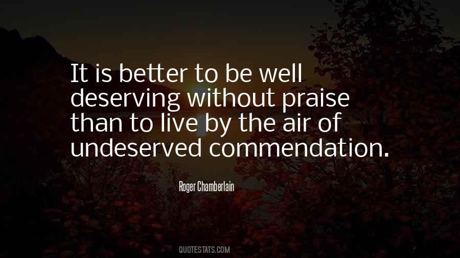Quotes About Commendation #875593