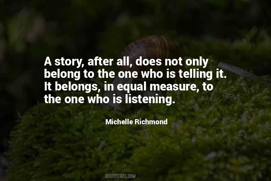 Michelle Richmond Quotes #484171