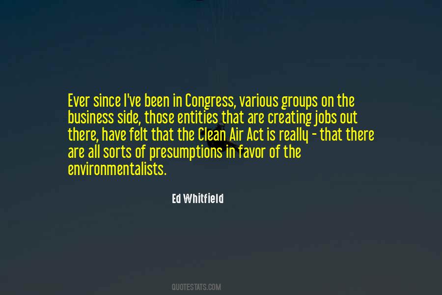 Quotes About Clean Air Act #537345