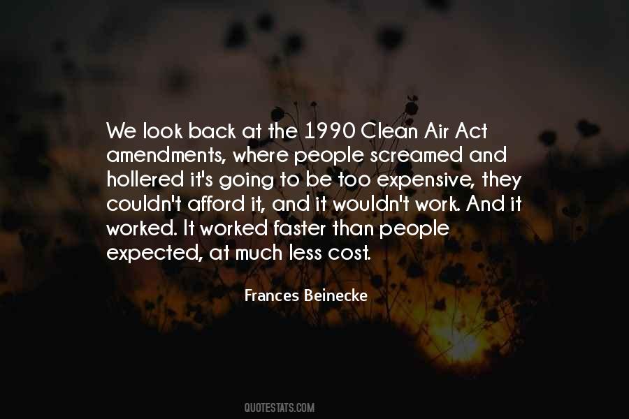 Quotes About Clean Air Act #84956