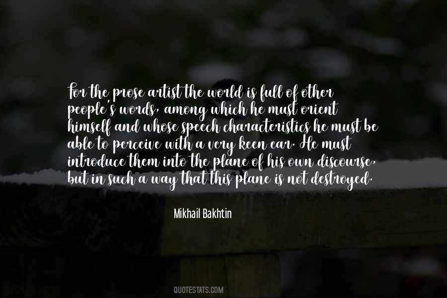 Mikhail Bakhtin Quotes #1401938