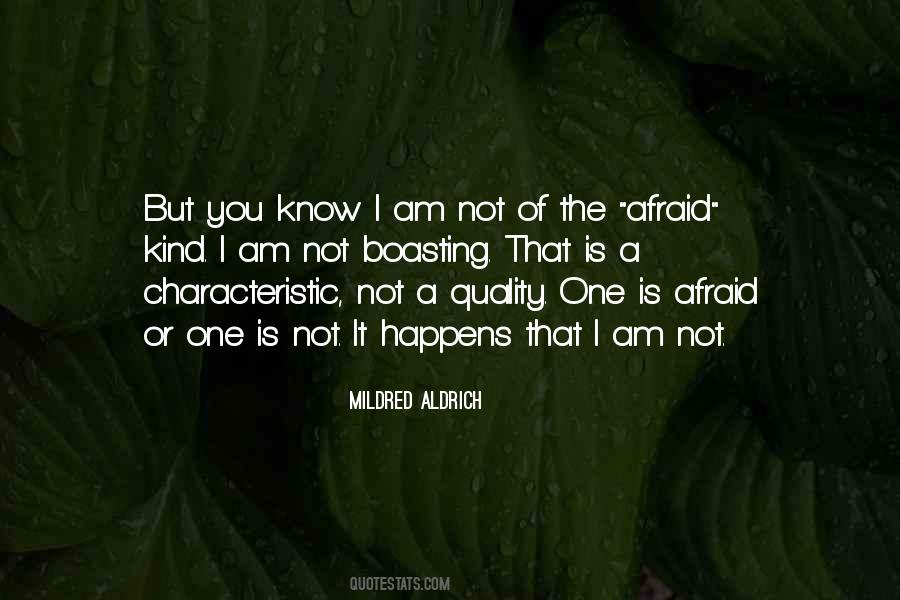 Mildred Aldrich Quotes #480913