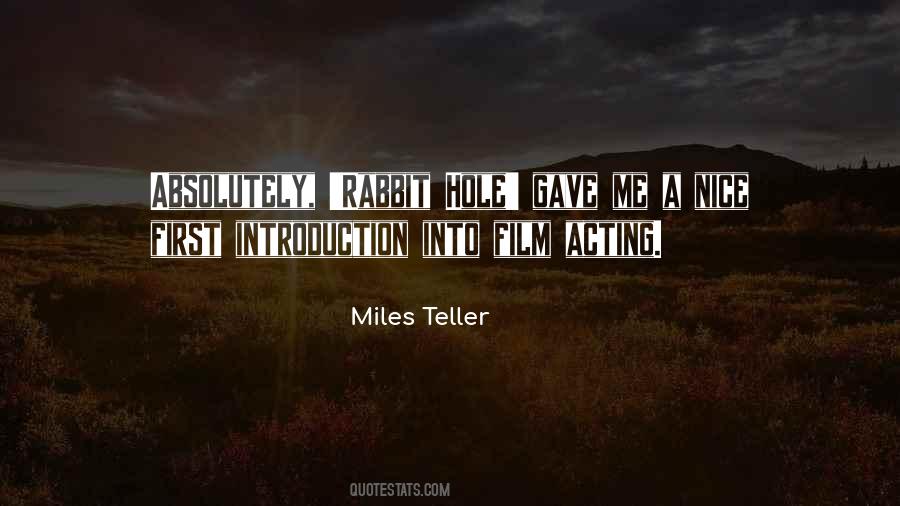 Miles Teller Quotes #776229