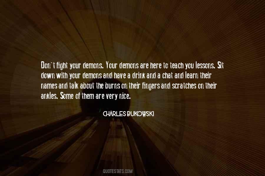 Quotes About Fighting Demons #1404729