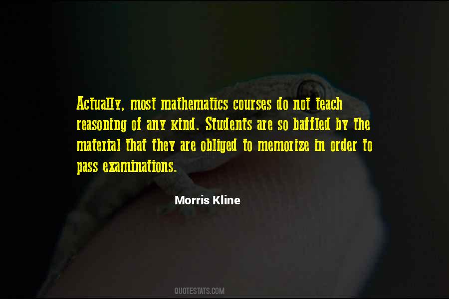Morris Kline Quotes #328285