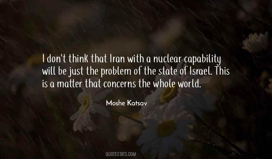 Moshe Katsav Quotes #1722604