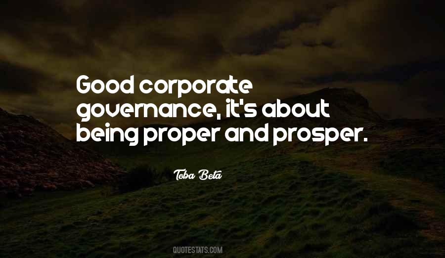 Quotes About Corporate Governance #1482597