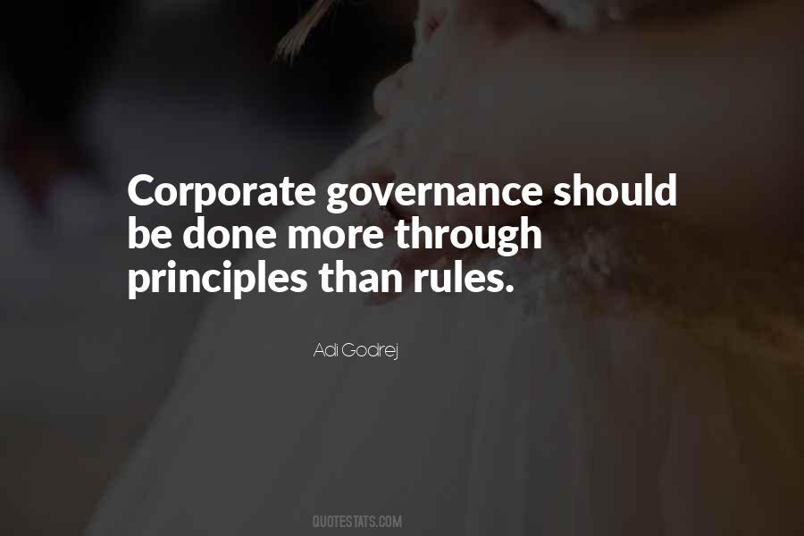 Quotes About Corporate Governance #927127