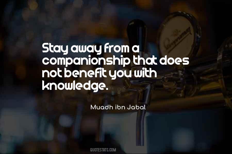 Muadh Ibn Jabal Quotes #358062