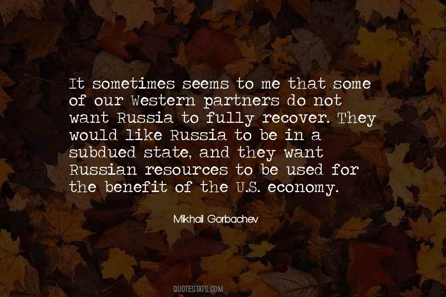 Quotes About Russian Economy #755262