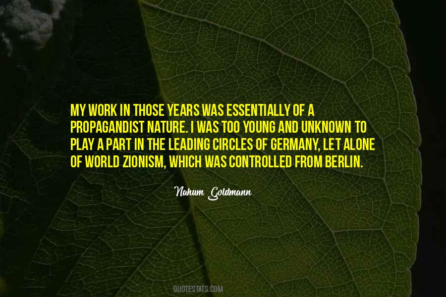 Nahum Goldmann Quotes #710996