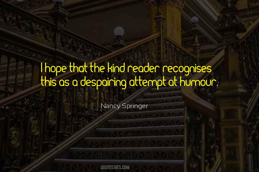 Nancy Springer Quotes #631659