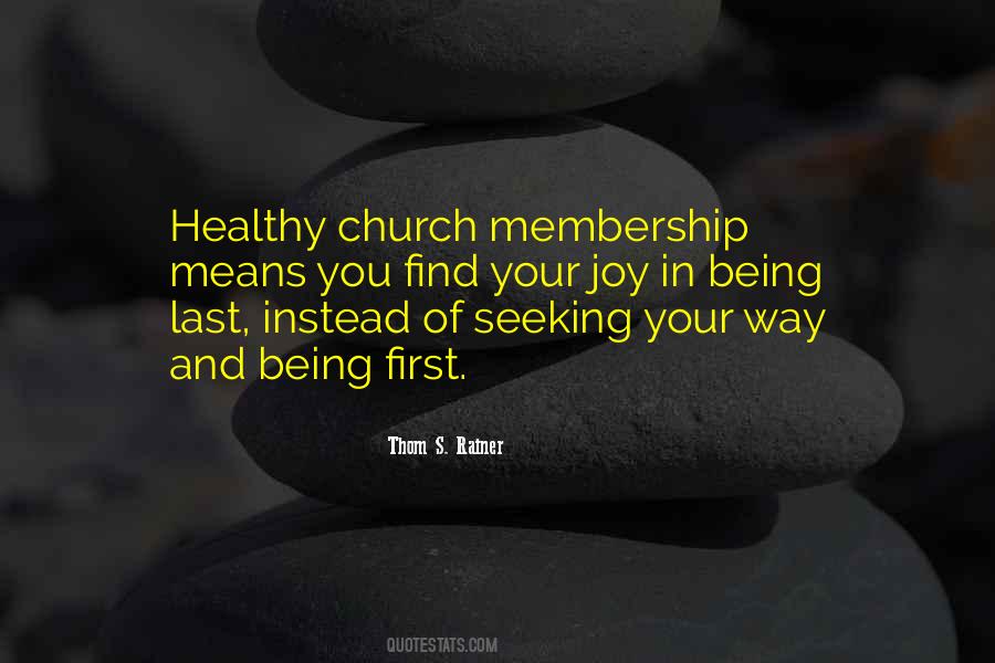 Quotes About Church Membership #963768