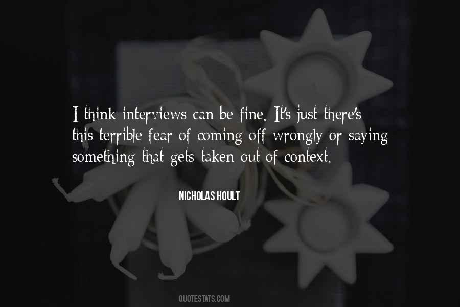 Nicholas Hoult Quotes #625900