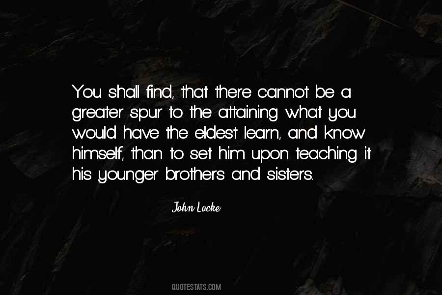 Quotes About Younger Brothers And Sisters #787578