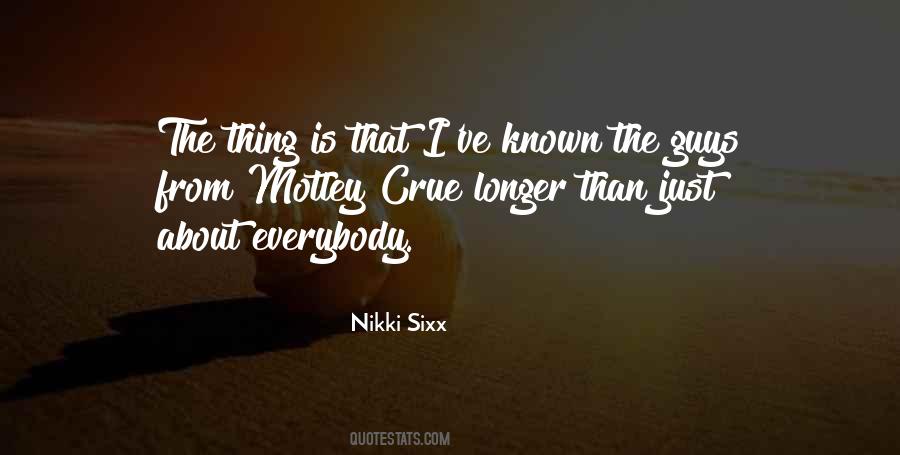 Nikki Sixx Quotes #459129