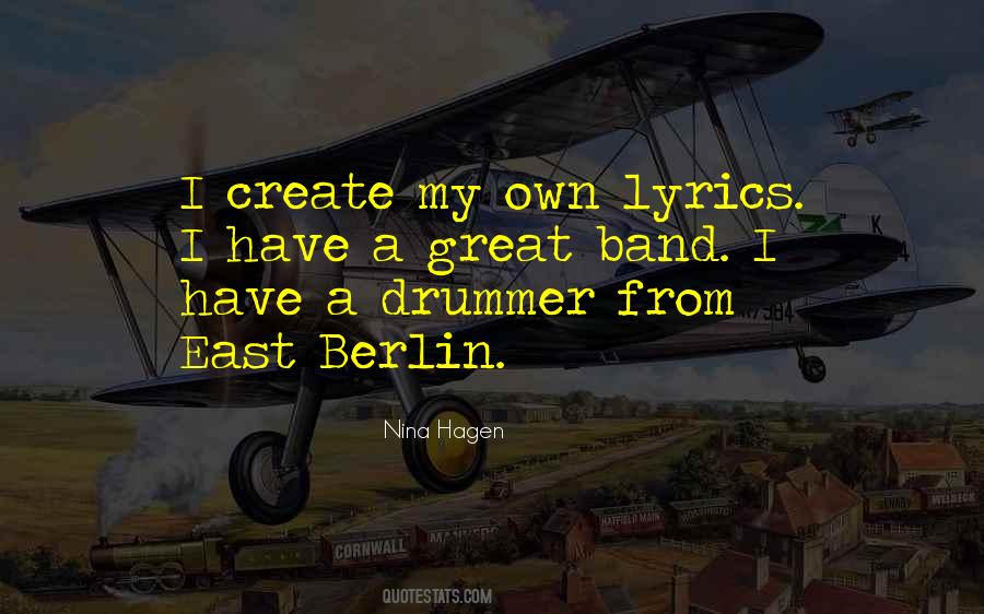 Nina Hagen Quotes #409137