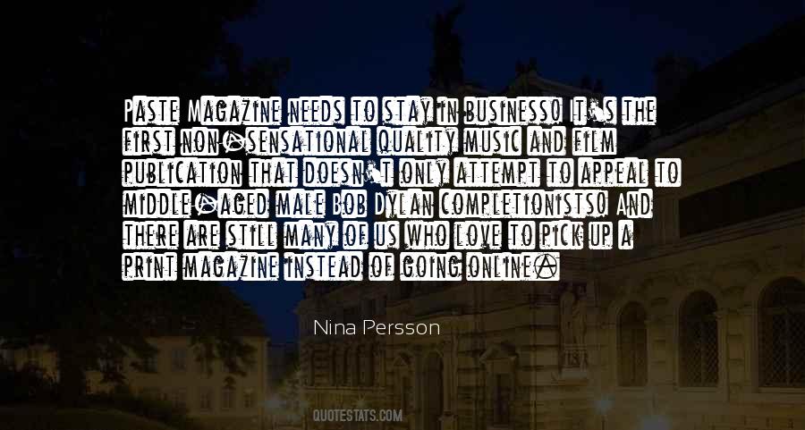 Nina Persson Quotes #1626397