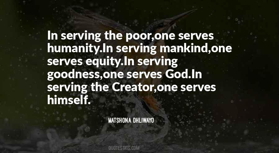 Quotes About Serving The Poor #1733472