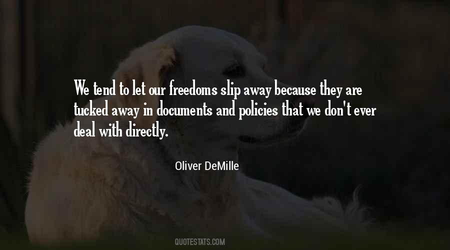 Oliver Demille Quotes #31697