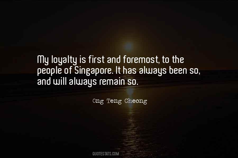 Ong Teng Cheong Quotes #171271