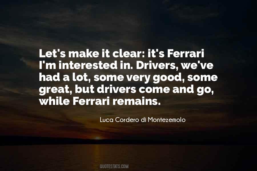 Quotes About Ferrari #1125238