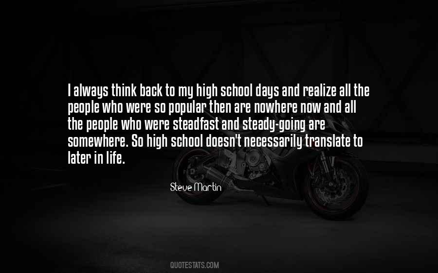 Quotes About High School Life #9625