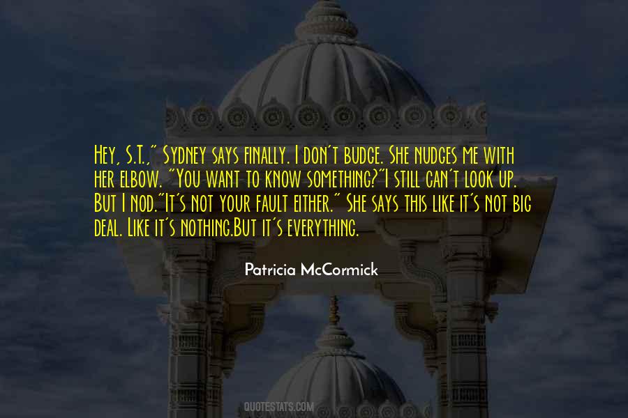 Patricia Mccormick Quotes #210690