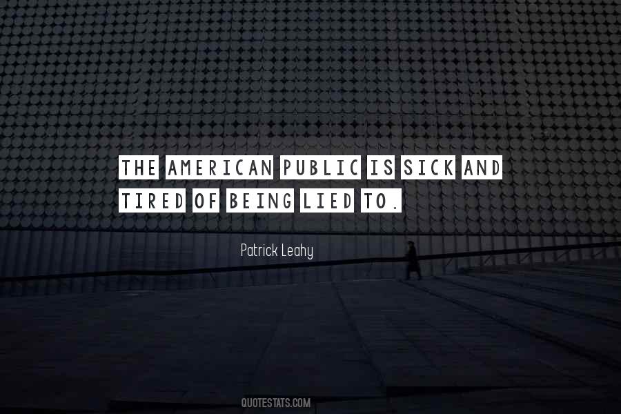 Patrick Leahy Quotes #1051873