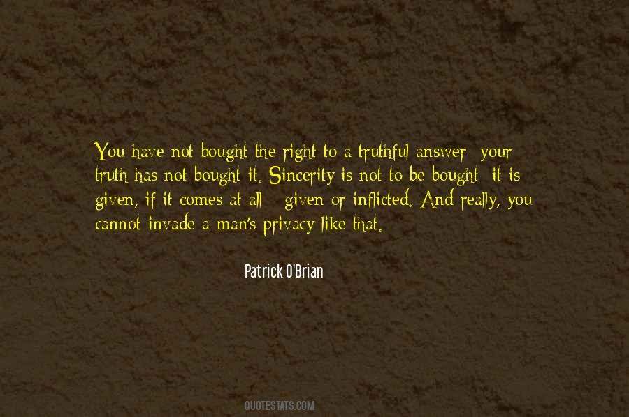 Patrick O'brian Quotes #913549