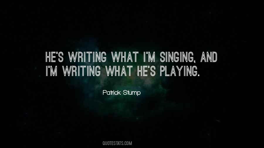 Patrick Stump Quotes #714928