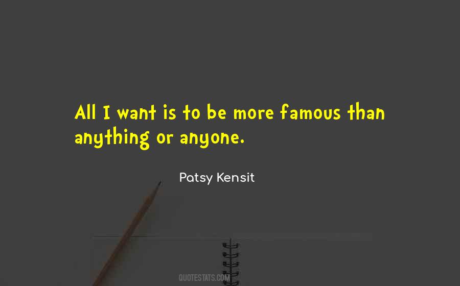 Patsy Kensit Quotes #573646