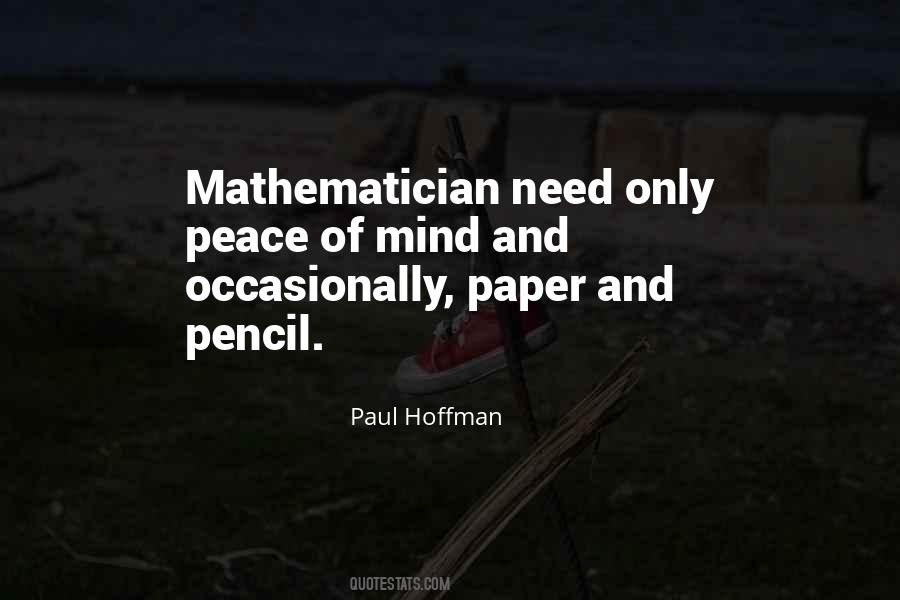 Paul Hoffman Quotes #1422909