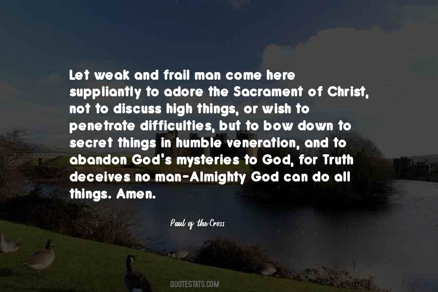 Paul Of The Cross Quotes #626181
