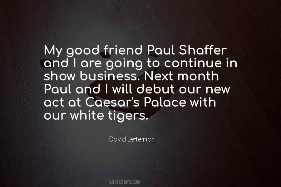 Paul Shaffer Quotes #1770682