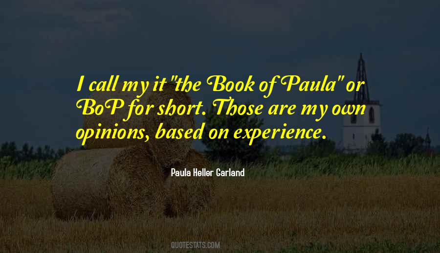 Paula Heller Garland Quotes #1270360