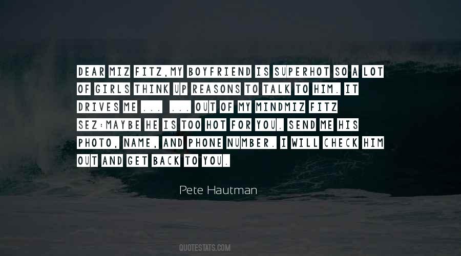 Pete Hautman Quotes #800890