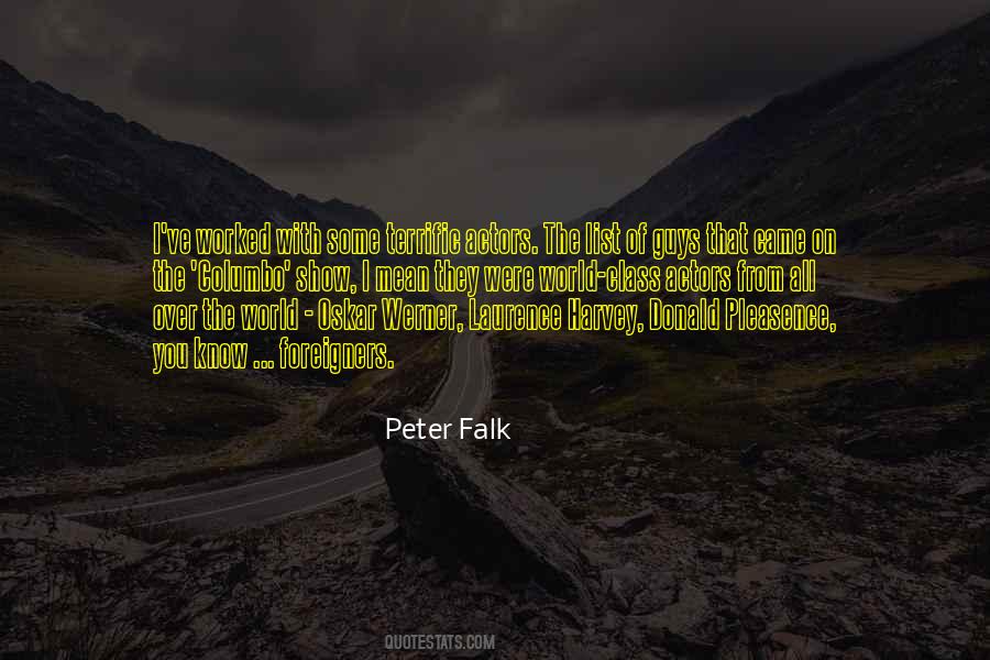 Peter Falk Quotes #1561016