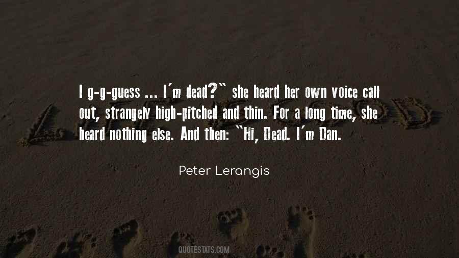 Peter Lerangis Quotes #246514