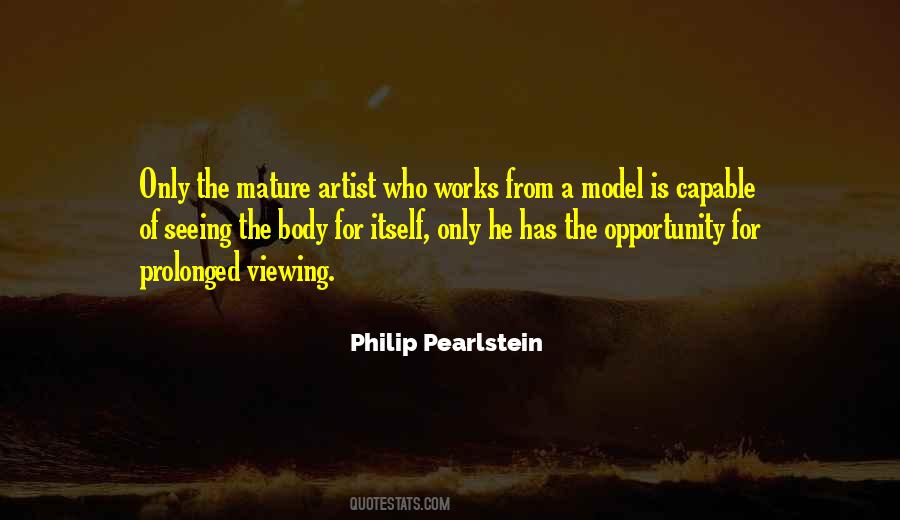 Philip Pearlstein Quotes #1251172